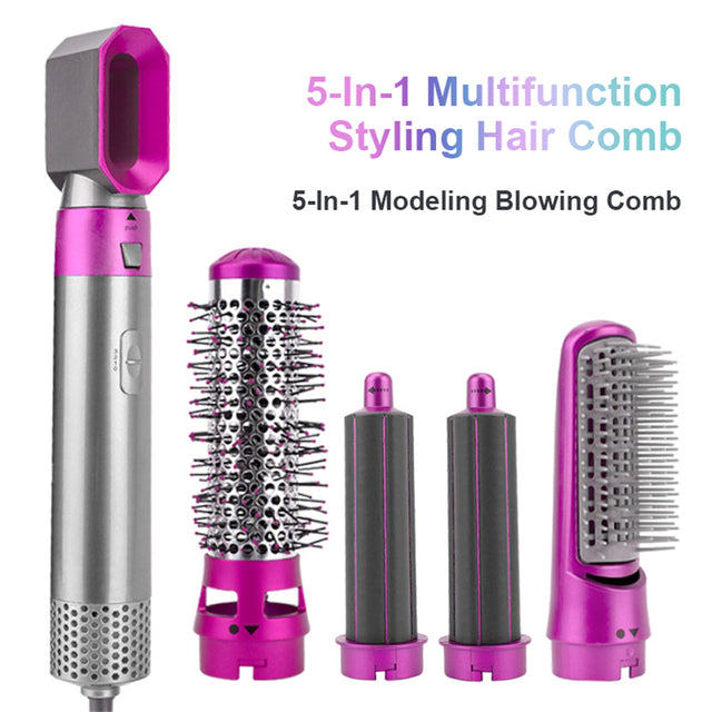 5 in 1 Hair Curler and Straightener Com™