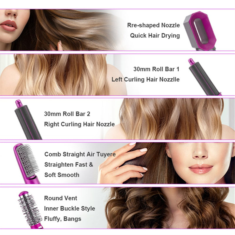 5 in 1 Hair Curler and Straightener Com™